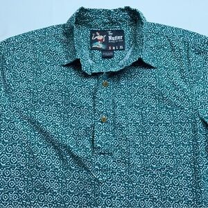 Chubbies The Nutter Polo Shirt Mens Size Small Green Hawaiian Cotton Made in USA